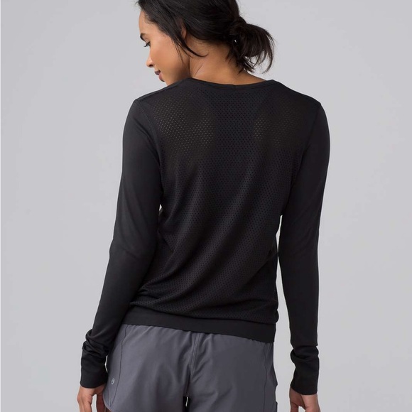 Lululemon Breeze By Long Sleeve Black - Picture 1 of 6